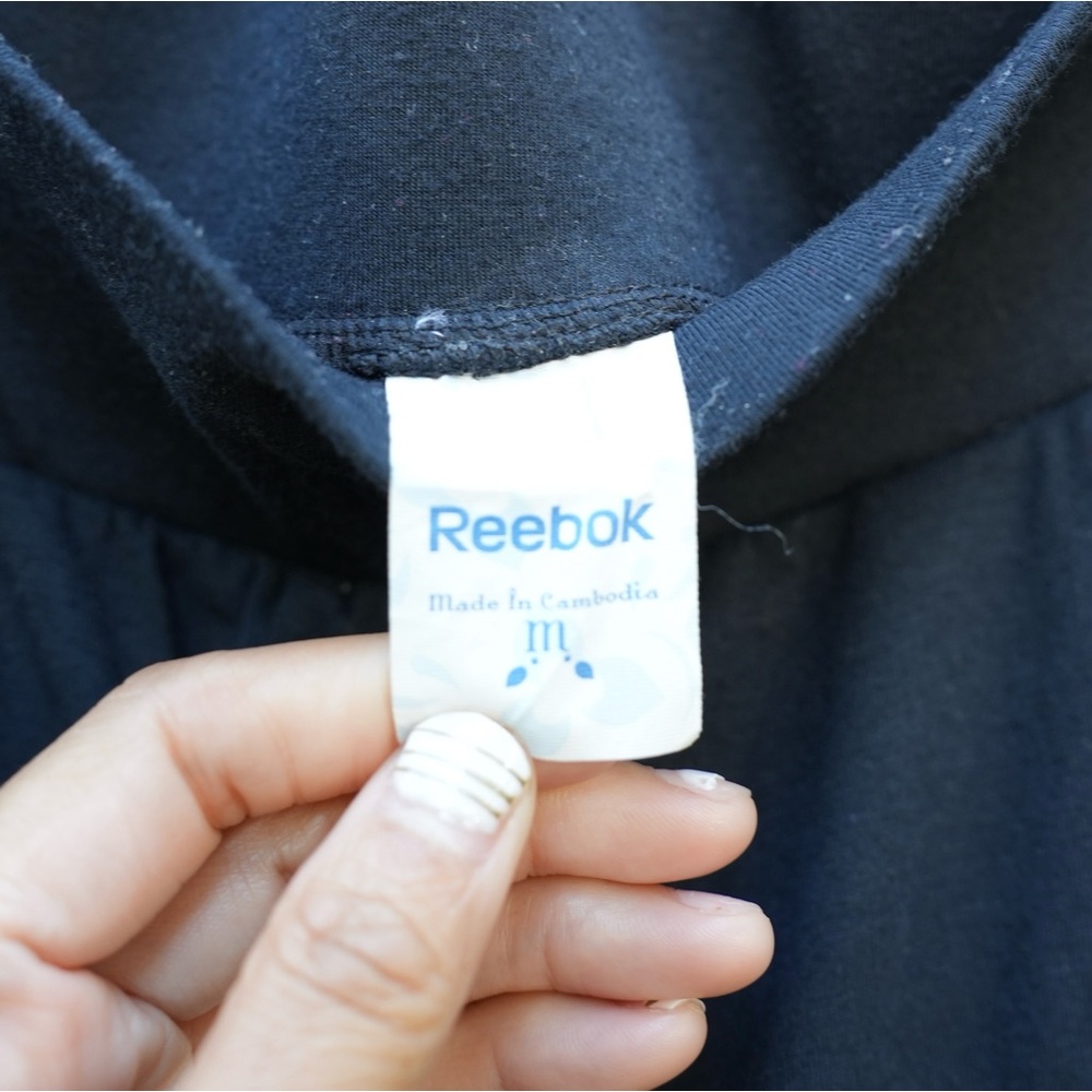 REEBOK BLACK GENIE TROUSERS JOGGERS MEDIUM - Picture 5 of 7